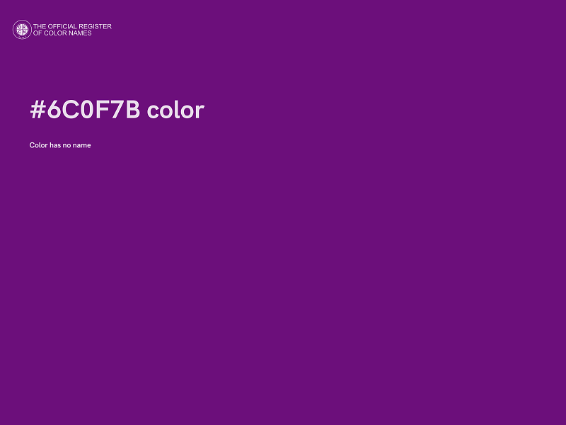 #6C0F7B color image