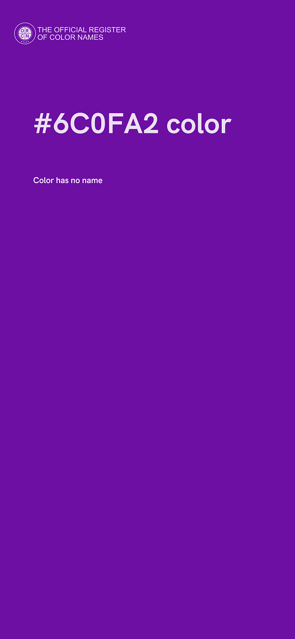 #6C0FA2 color image