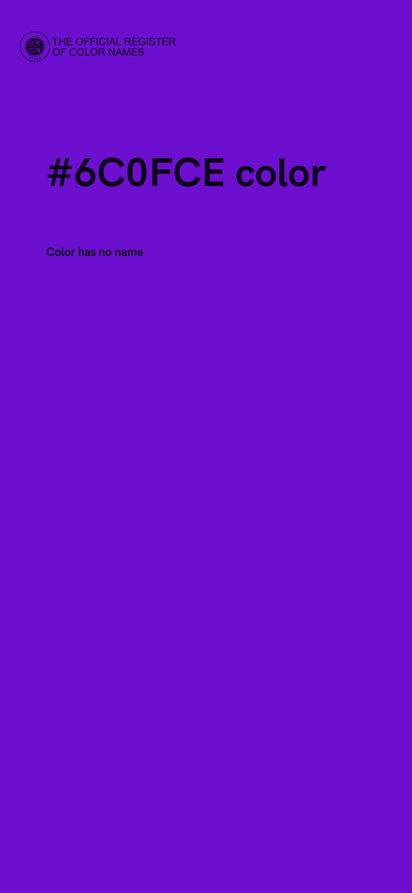 #6C0FCE color image