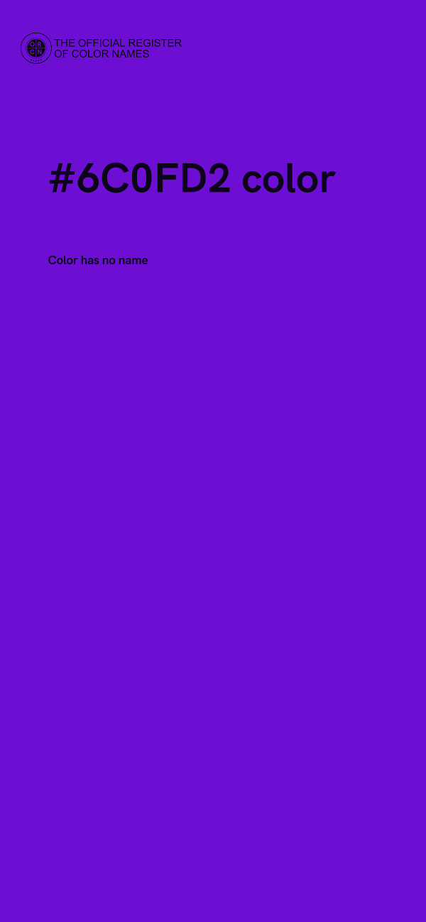 #6C0FD2 color image