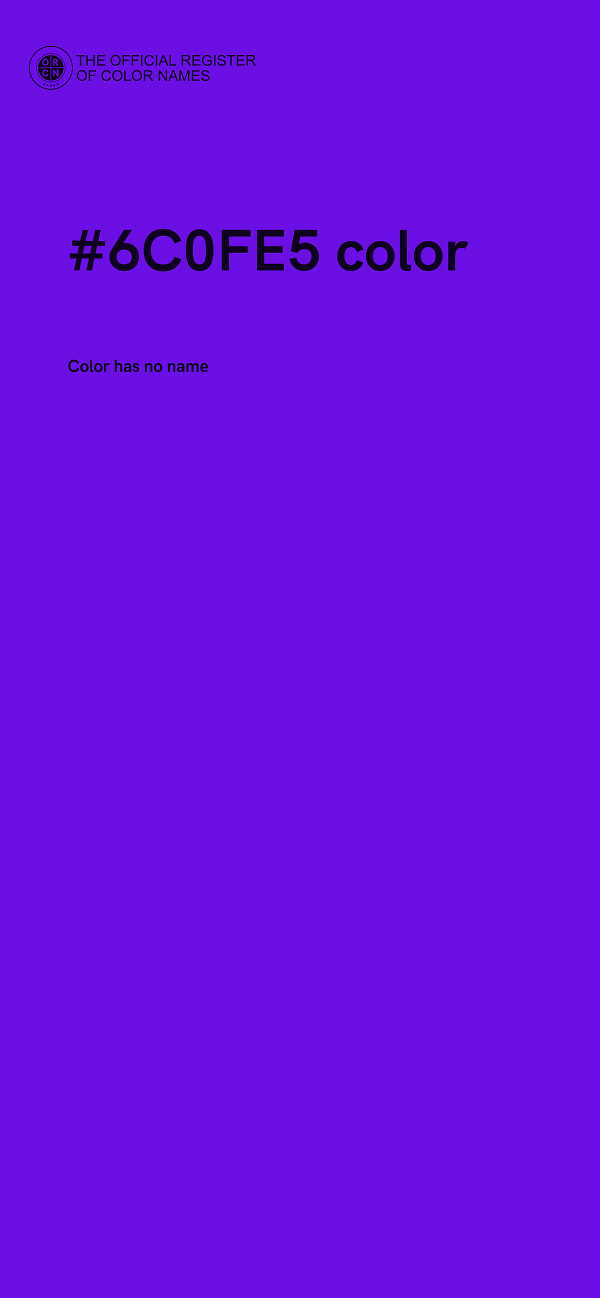 #6C0FE5 color image