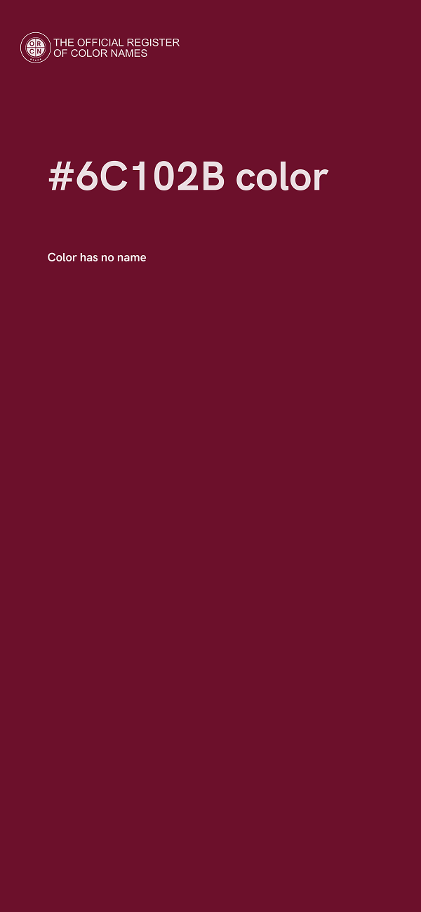 #6C102B color image