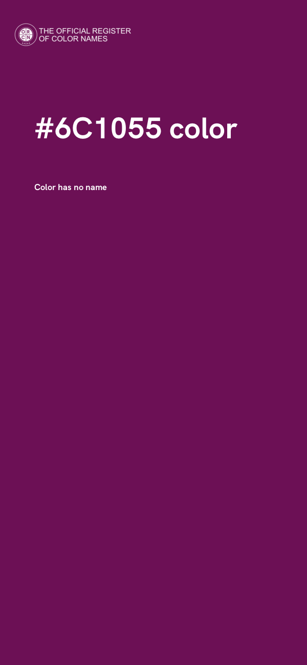 #6C1055 color image