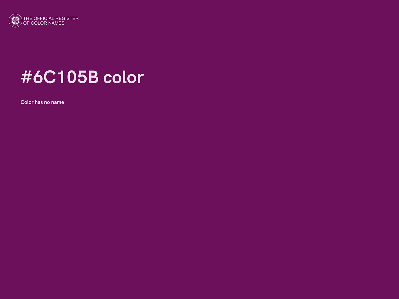 #6C105B color image