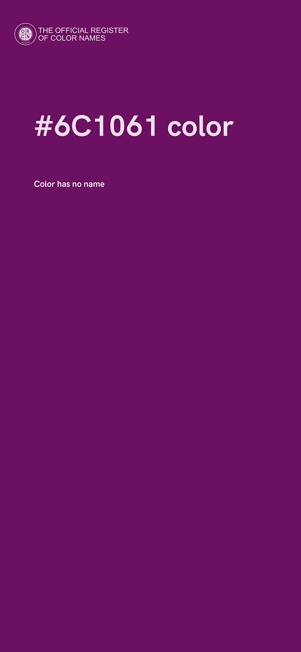 #6C1061 color image
