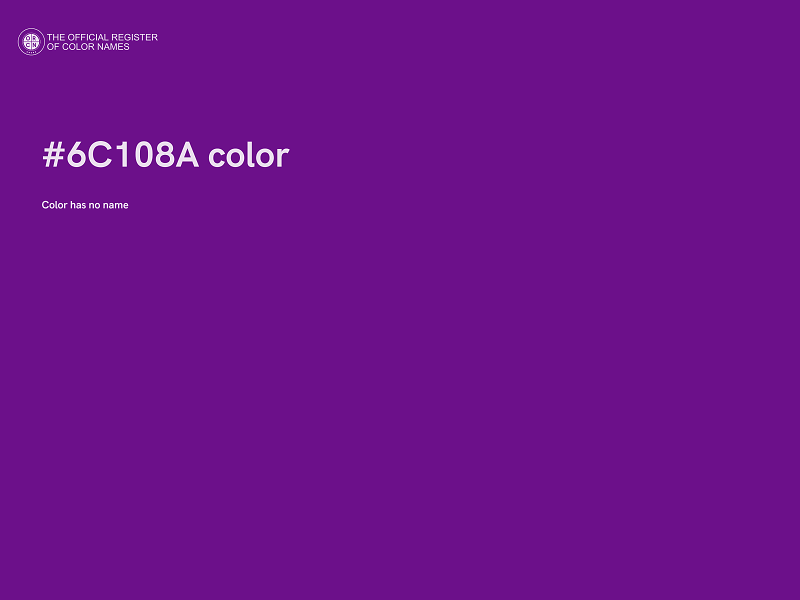 #6C108A color image