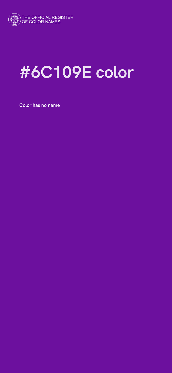#6C109E color image