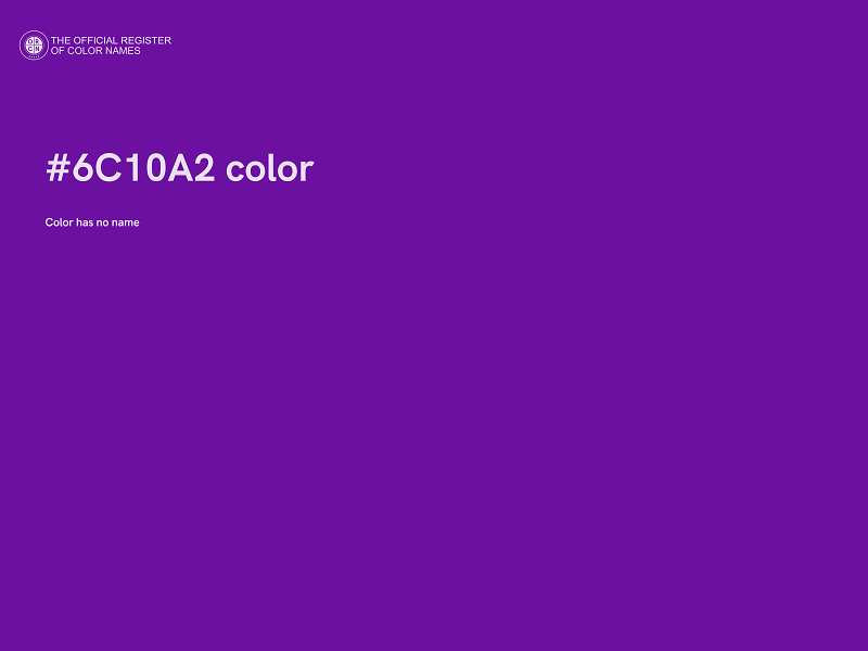 #6C10A2 color image
