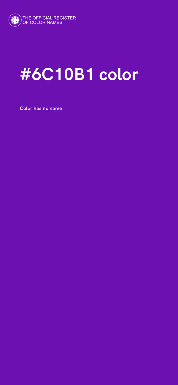 #6C10B1 color image
