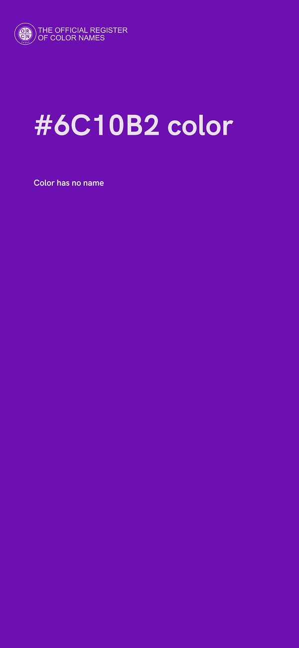 #6C10B2 color image