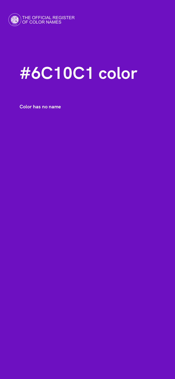 #6C10C1 color image