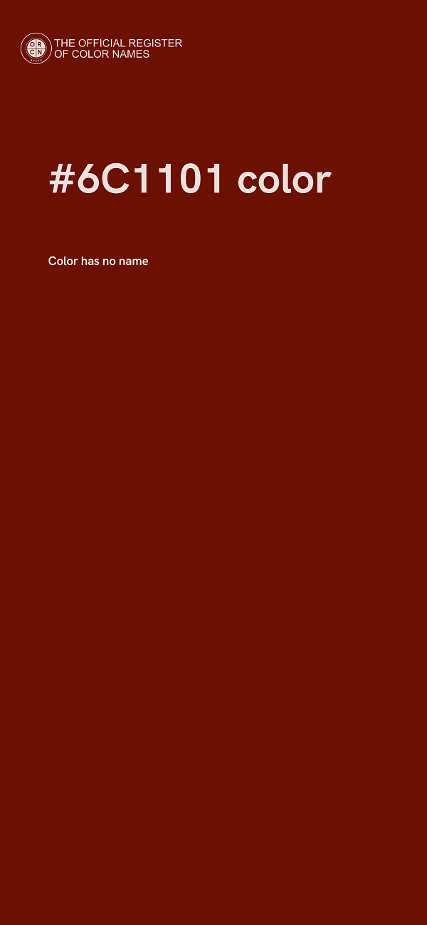 #6C1101 color image