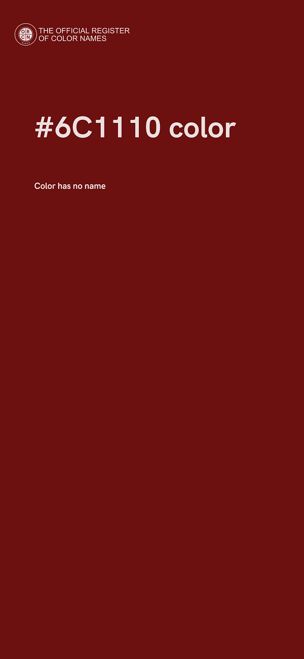 #6C1110 color image