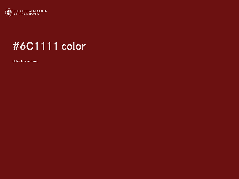 #6C1111 color image