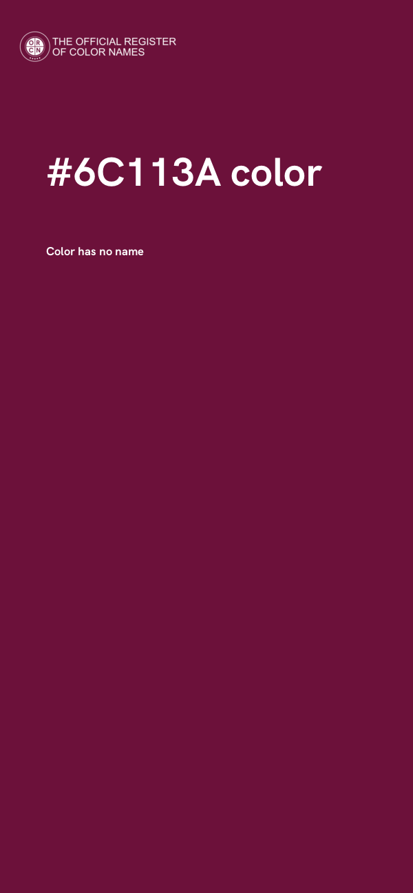#6C113A color image