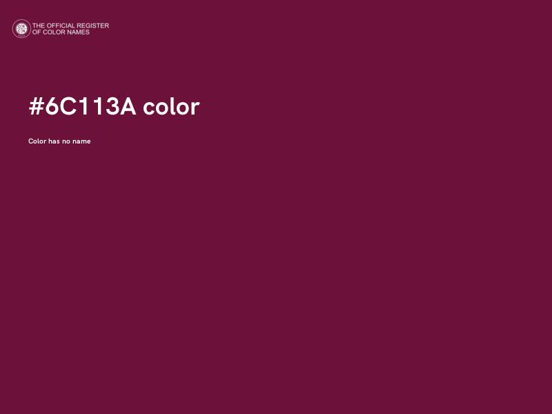 #6C113A color image