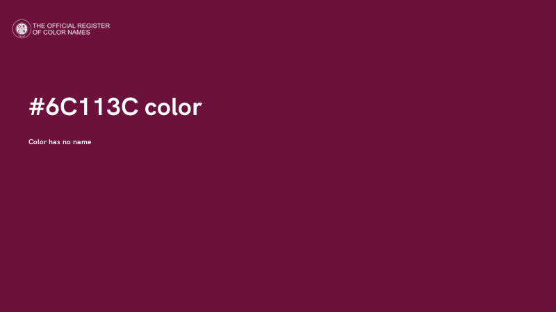 #6C113C color image