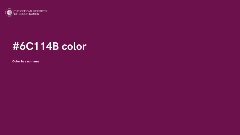 #6C114B color image