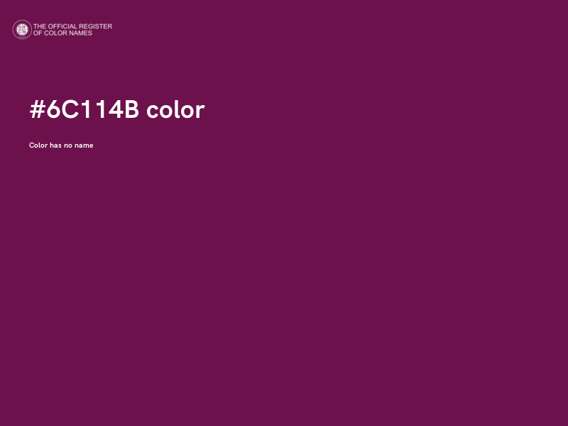 #6C114B color image