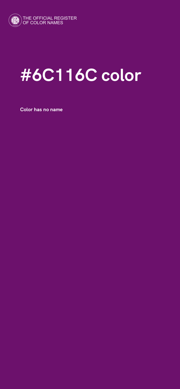#6C116C color image