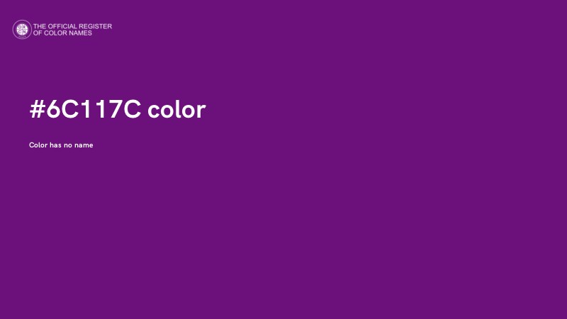 #6C117C color image
