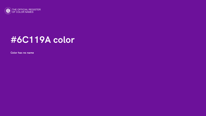 #6C119A color image