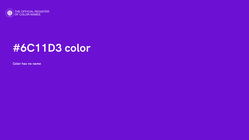 #6C11D3 color image