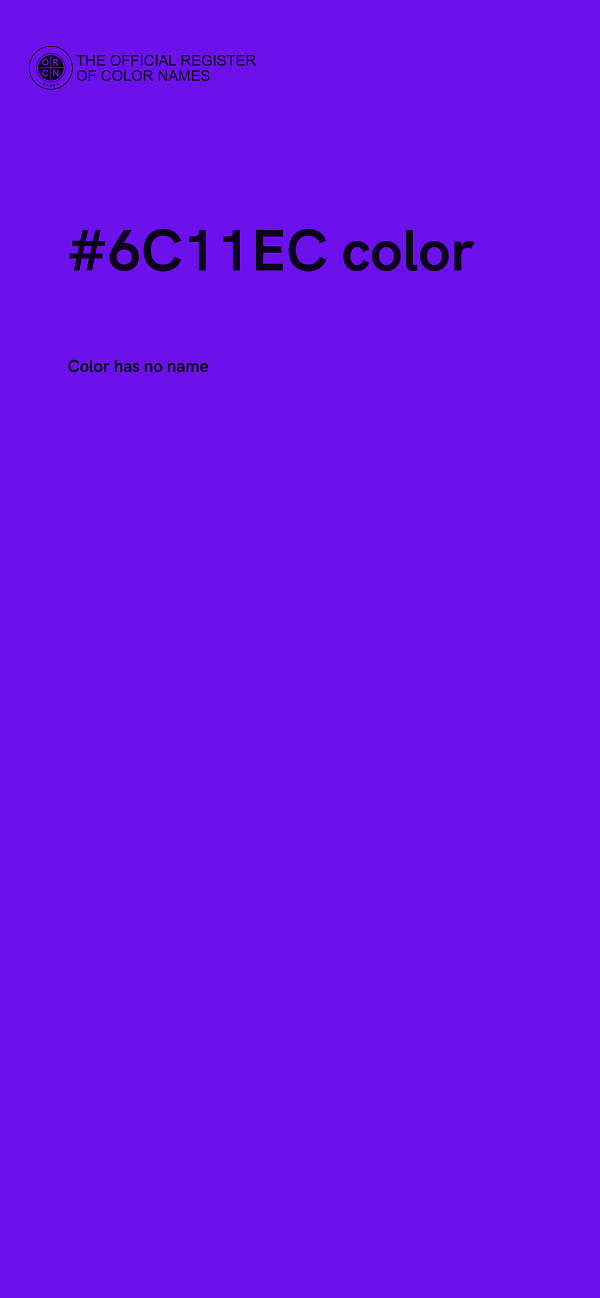 #6C11EC color image