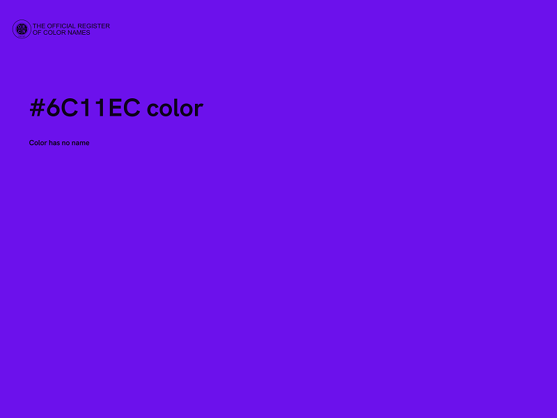 #6C11EC color image