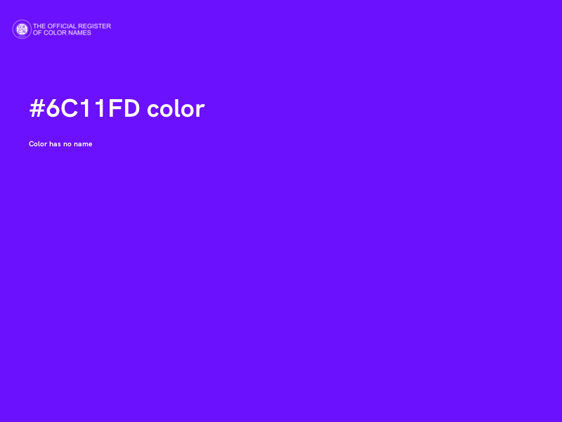 #6C11FD color image