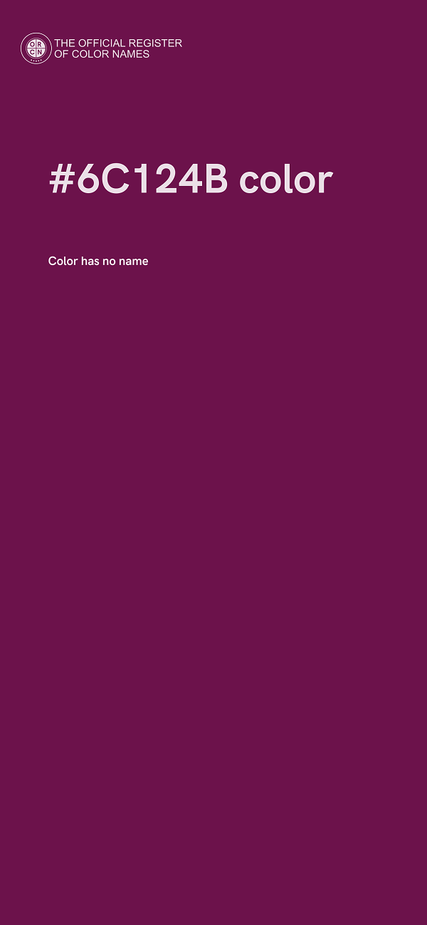 #6C124B color image