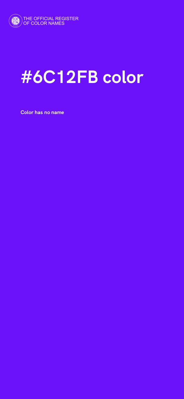 #6C12FB color image