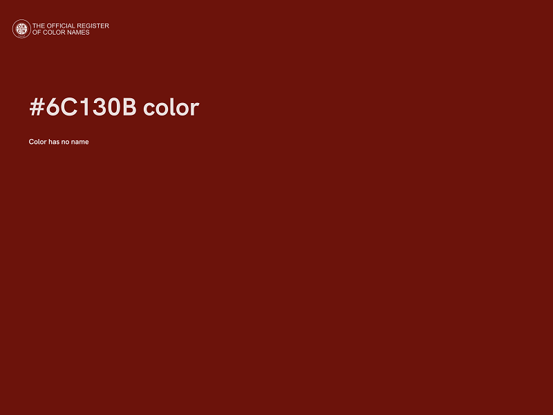 #6C130B color image