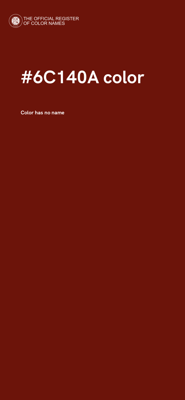 #6C140A color image
