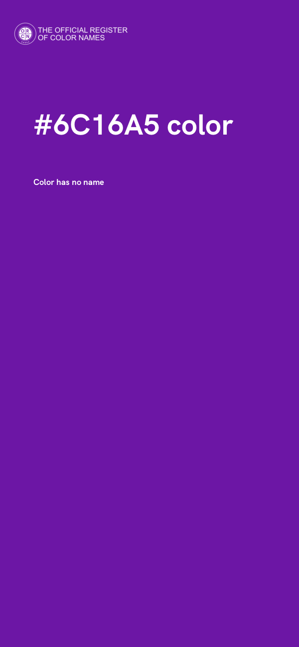 #6C16A5 color image