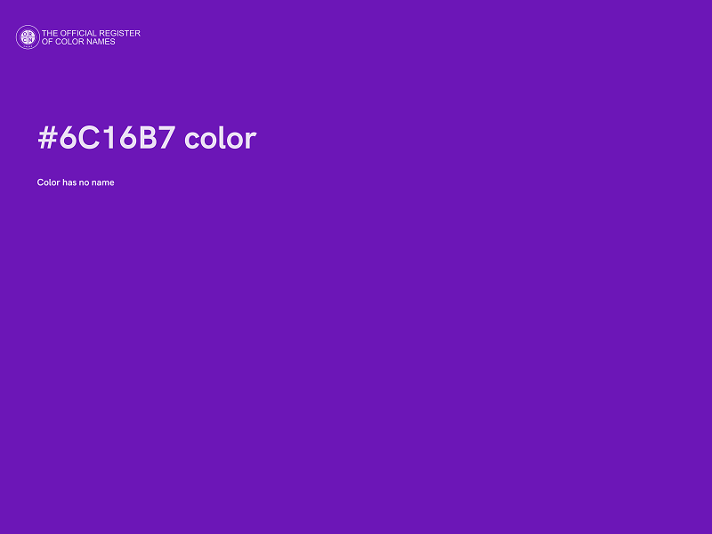 #6C16B7 color image