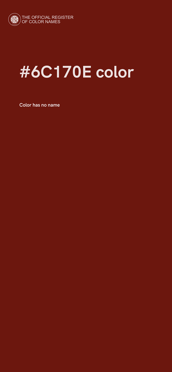 #6C170E color image