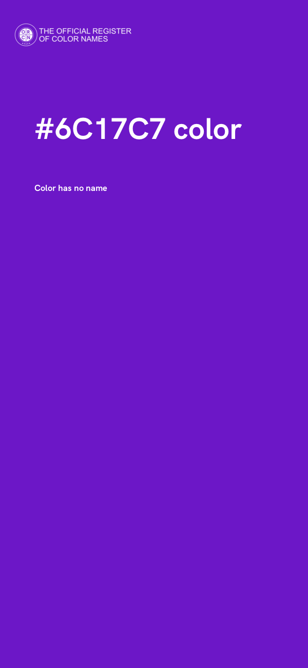 #6C17C7 color image