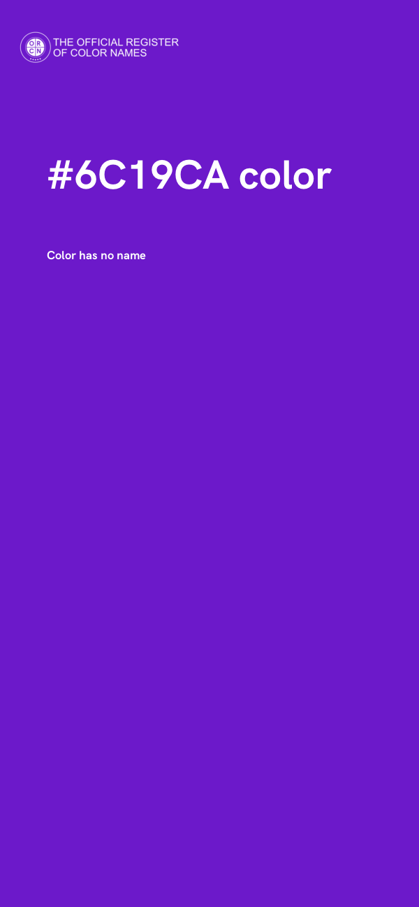 #6C19CA color image
