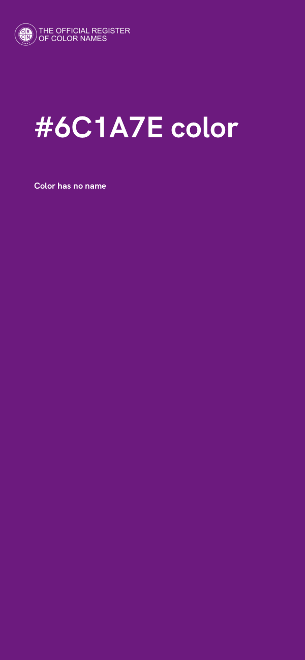 #6C1A7E color image