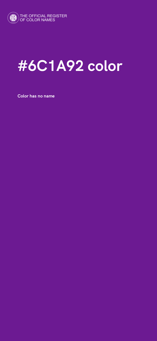 #6C1A92 color image