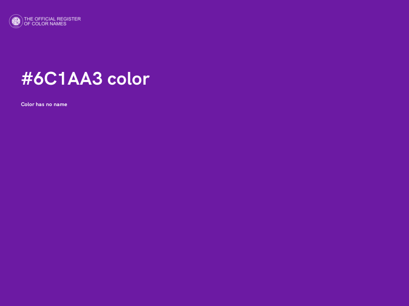 #6C1AA3 color image