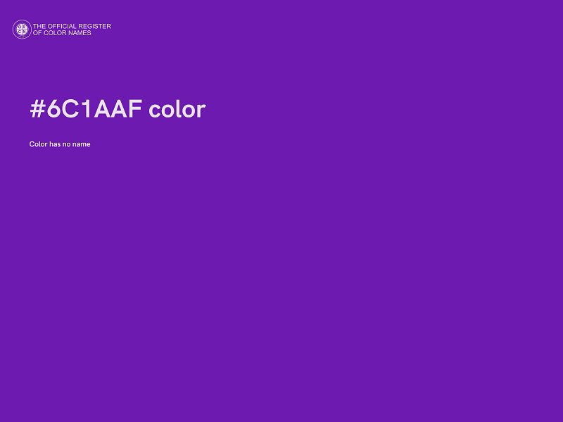 #6C1AAF color image