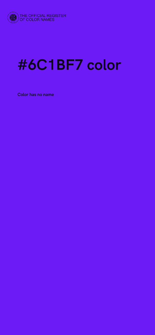 #6C1BF7 color image