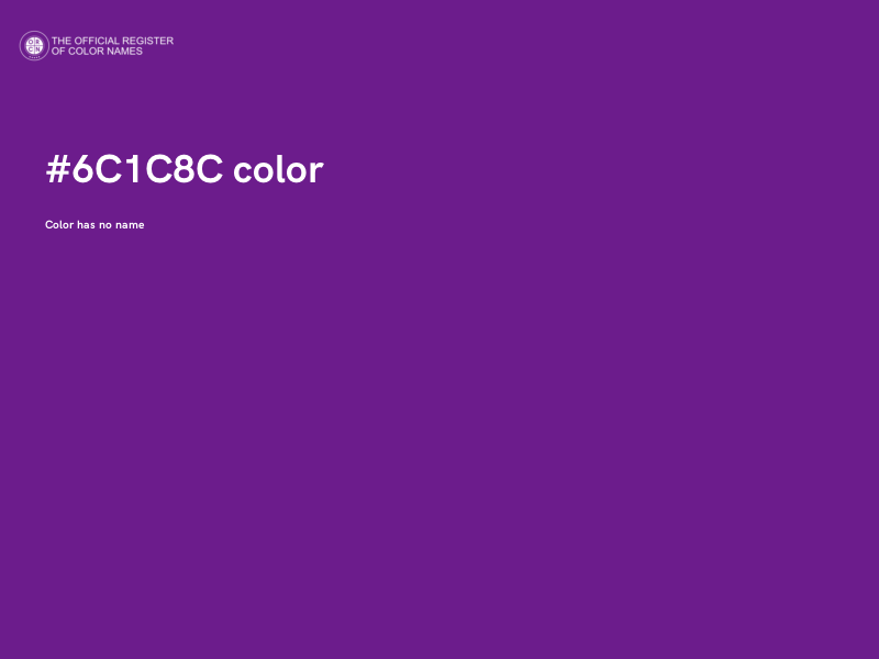 #6C1C8C color image