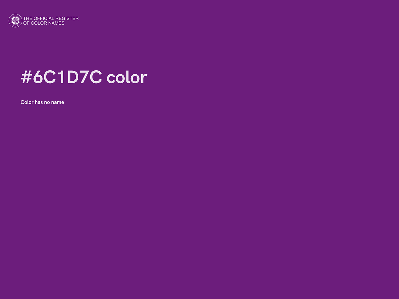 #6C1D7C color image