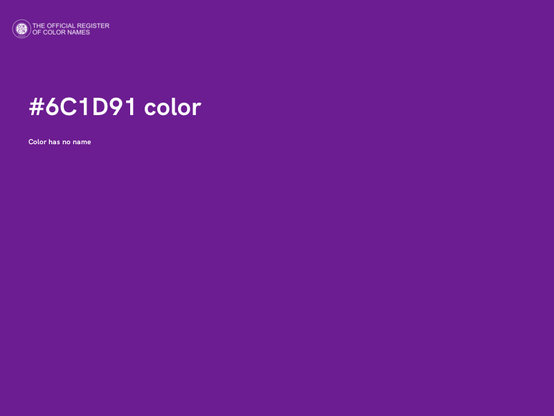 #6C1D91 color image