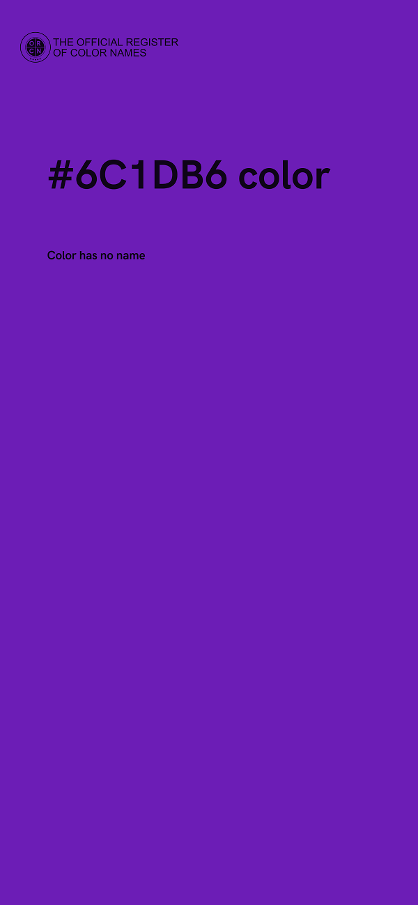 #6C1DB6 color image