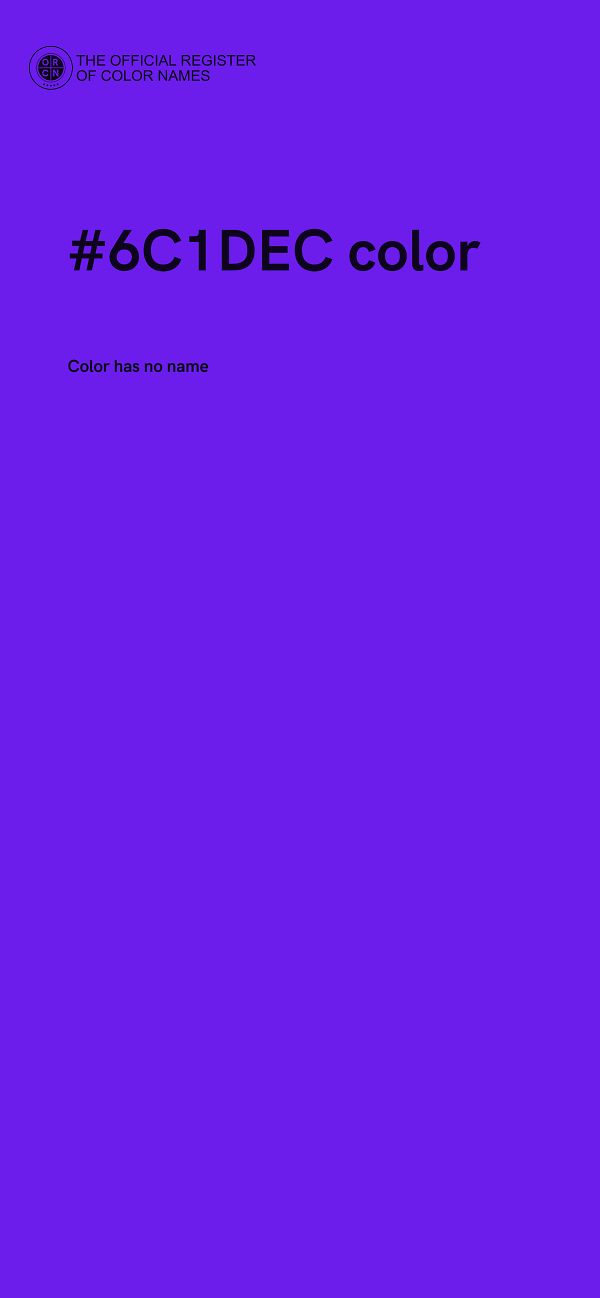#6C1DEC color image