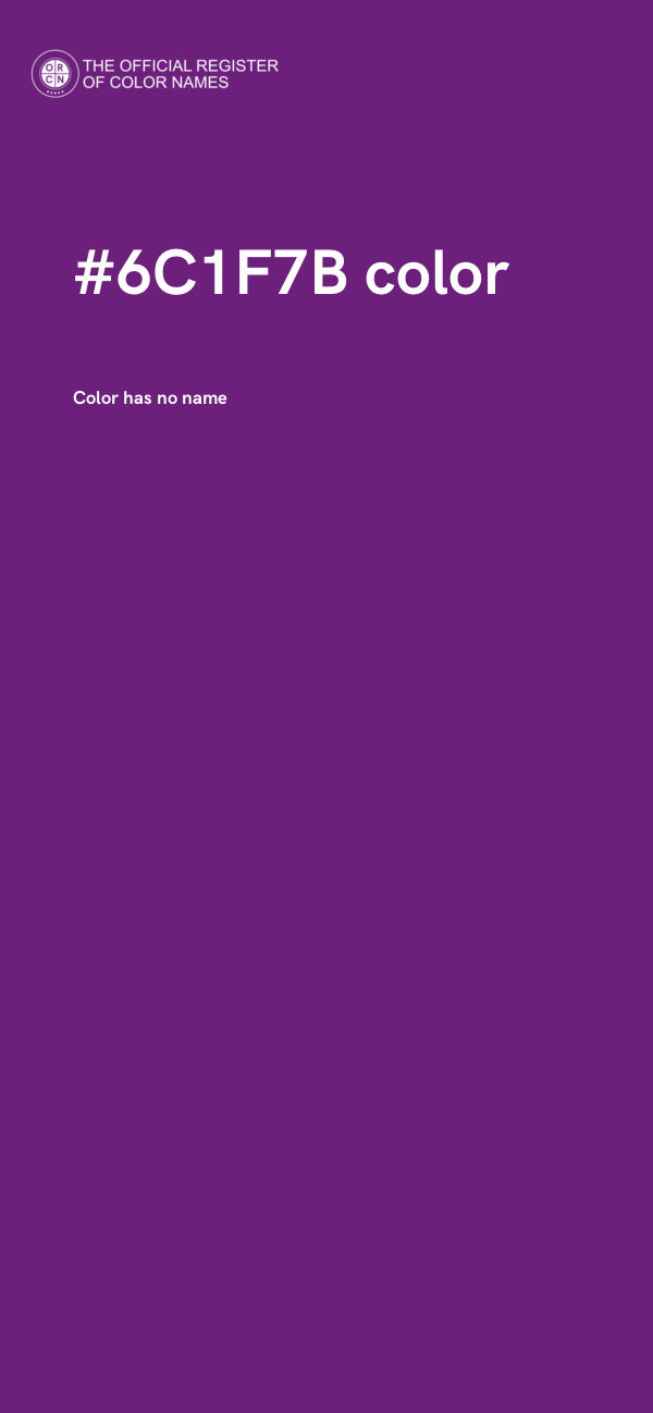 #6C1F7B color image